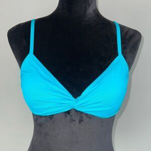 Athleta Triangle Bikini Top. Womens XXS Blue Adjustable Tie Back